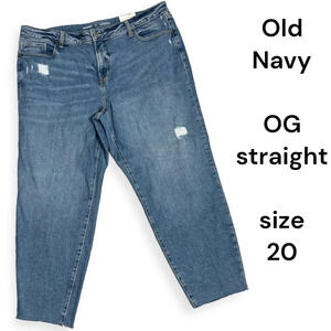 Old Navy High-Waisted OG Straight distressed Ankle Jeans plus size 20
